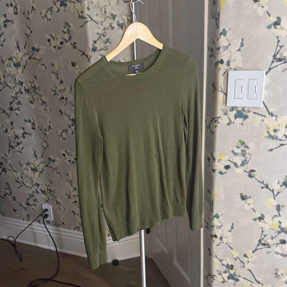 Banana Republic Olive Green Crewneck Sweater